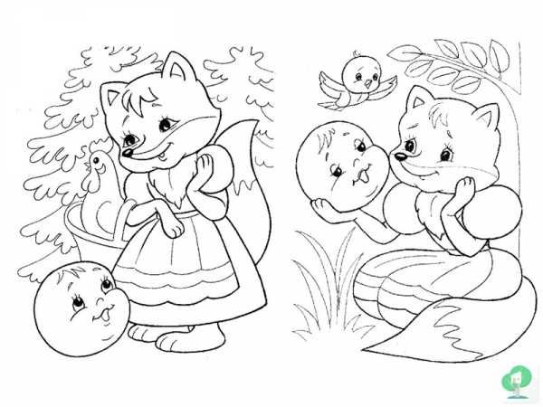 Раскраски из колобка