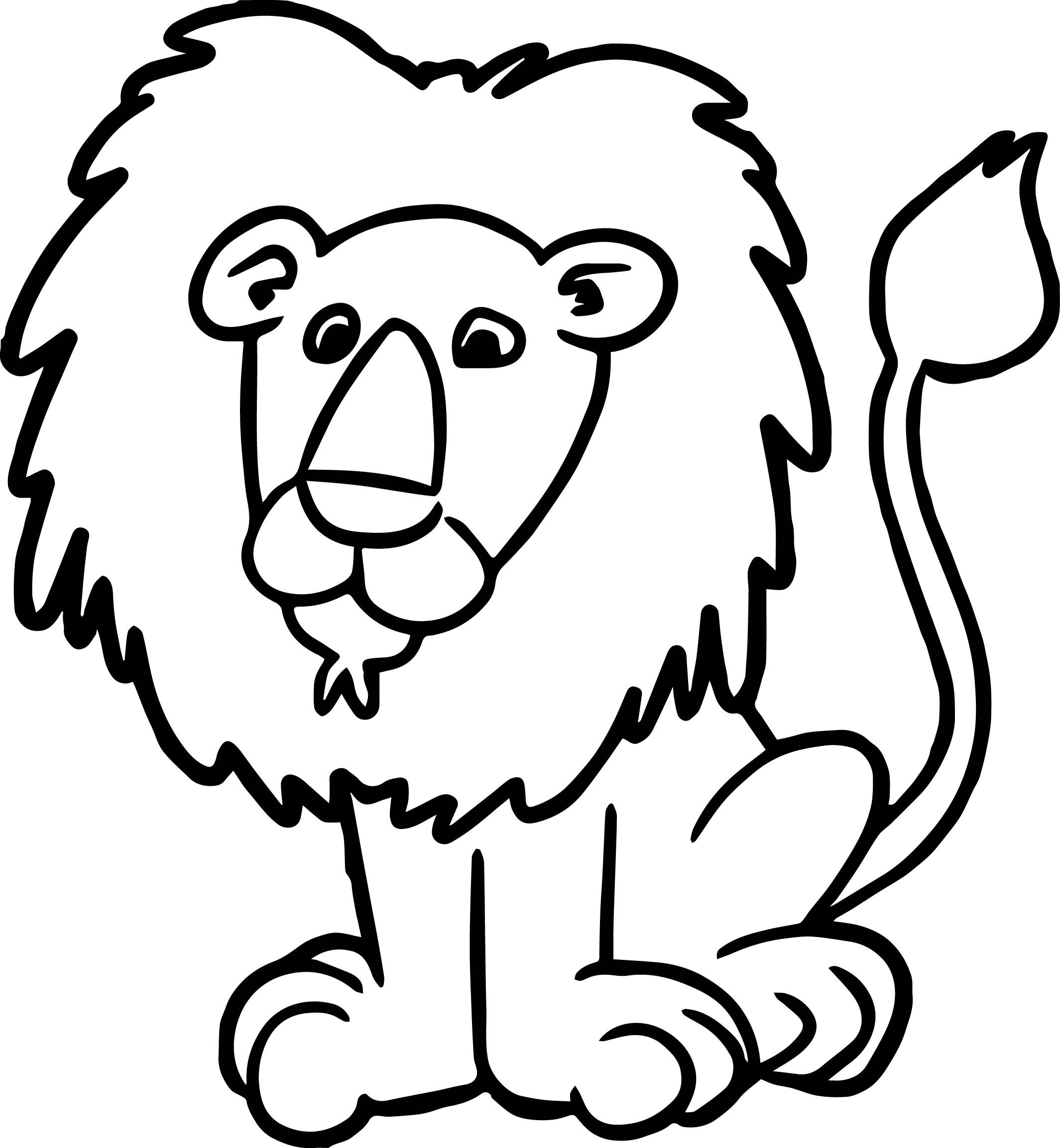 Распечатка Льва