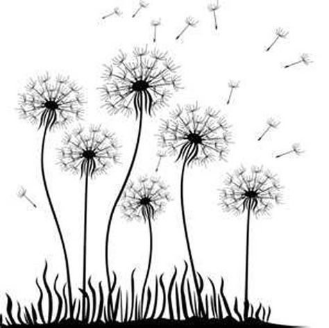 Одуванчики эскизы для вышивания