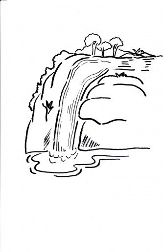 Родник раскраска