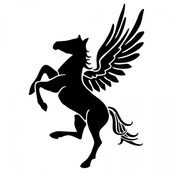 Трафарет лошади