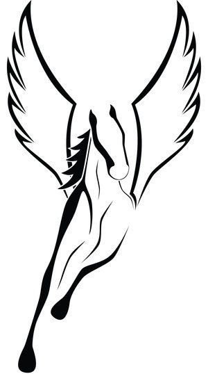 Тату Пегас эскизы