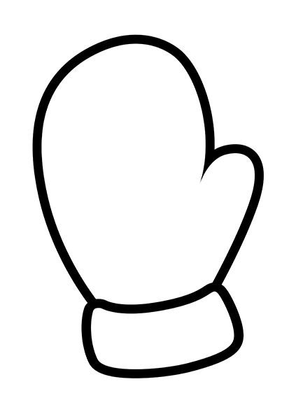 Контур варежки