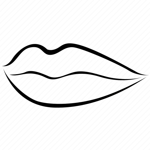 Губы контур