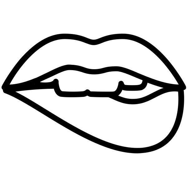 Губы контур