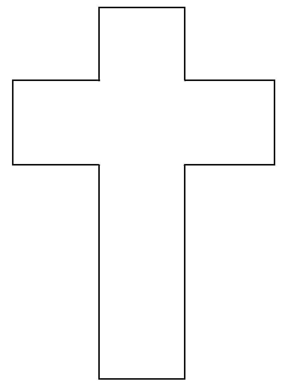 Крест контур