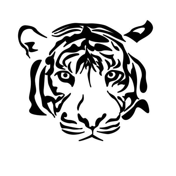 Силуэт тигра