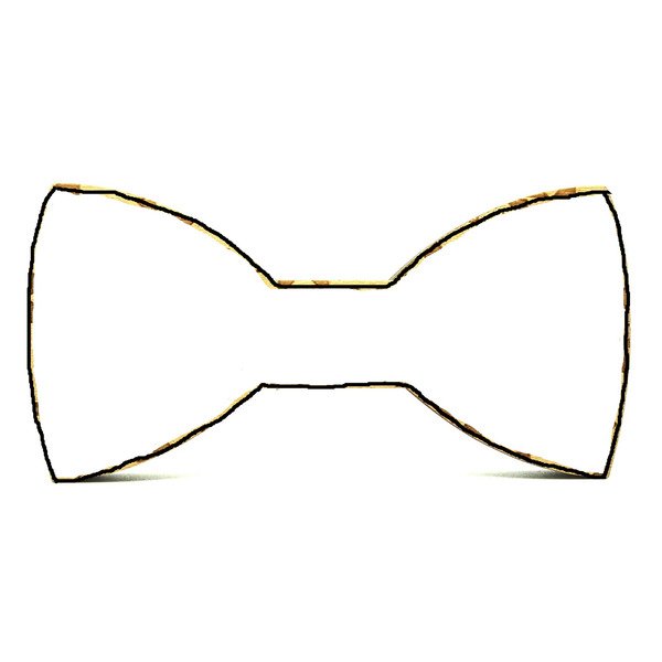 Галстук бабочка трафарет