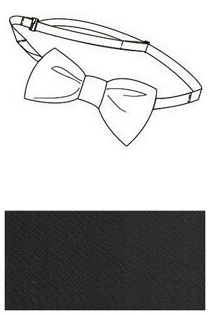 Галстук-бабочка с рисунком