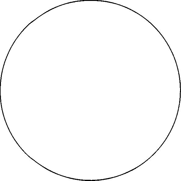 В круге белом