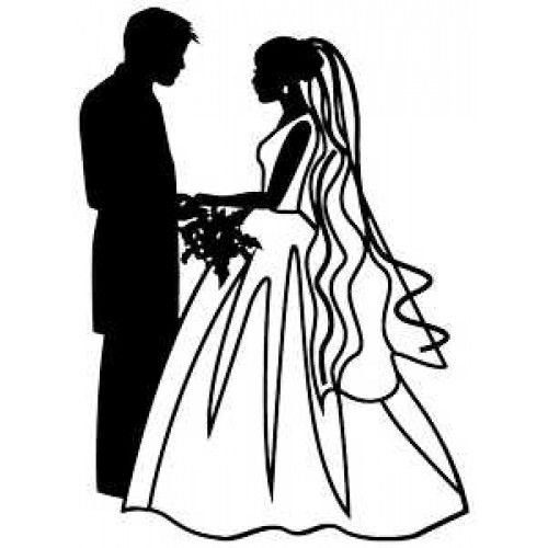 Жених и невеста рисунок