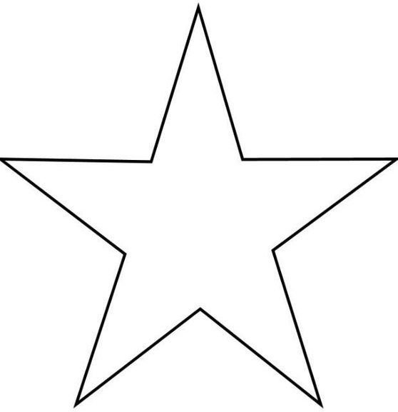 Звезда раскраска