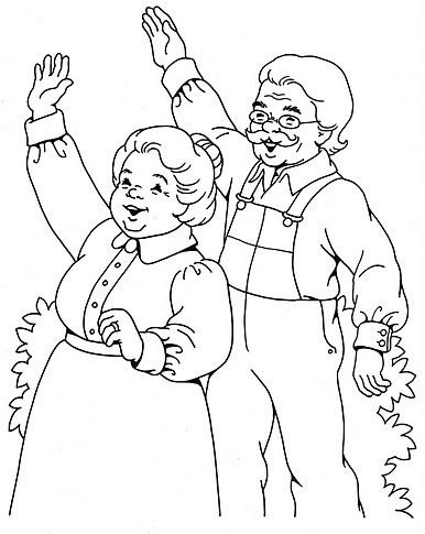 Бабушка рисунок