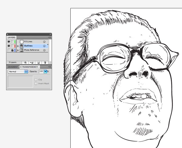 Контур в иллюстраторе