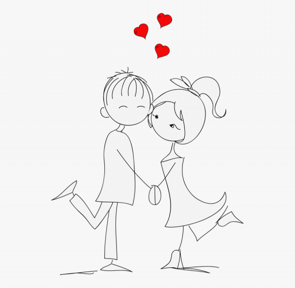 Мультяшные влюбленные