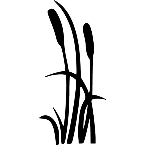 Наклейка - камыш