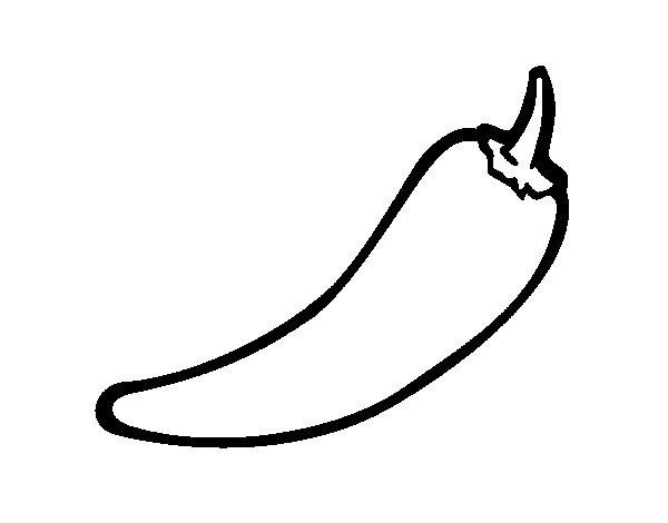 Перец Чили контур