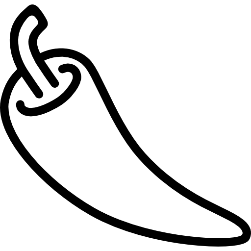 Острый перчик контур