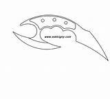 Керамбит из фанеры чертежи