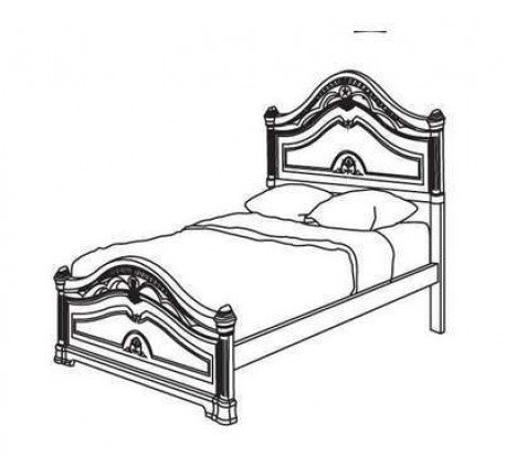 Кровать карандашом