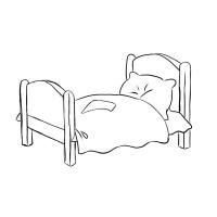 Спинка кровати вектор