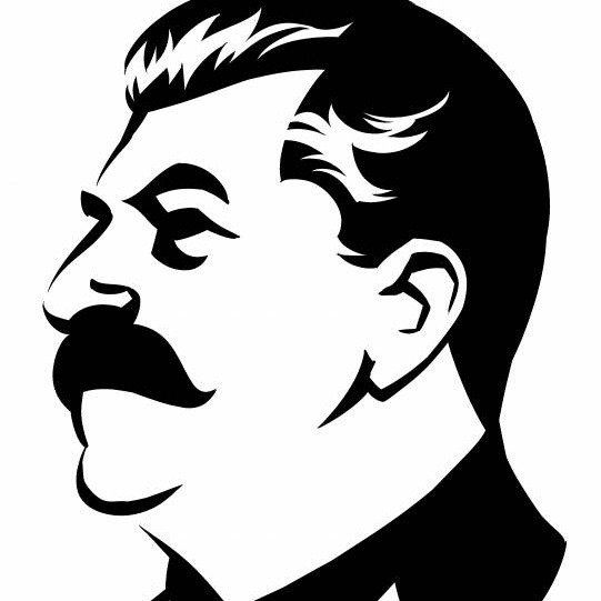Сталин силуэт профиль
