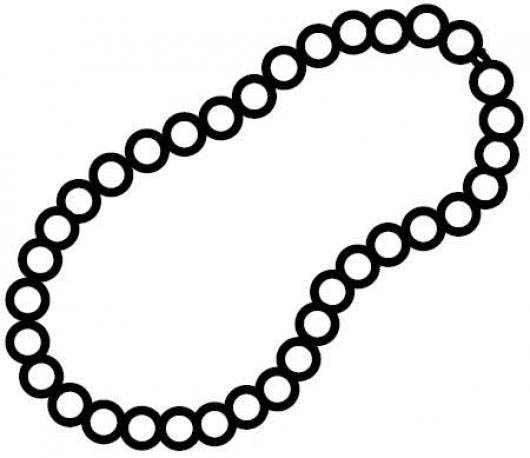 Бусы раскраска