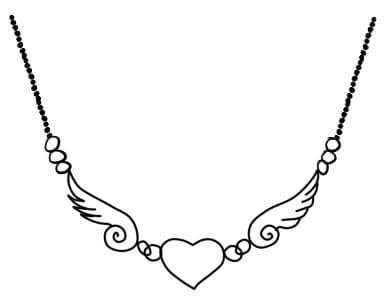 Бусы шаблон для рисования