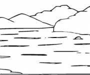 Силуэт озера Байкал