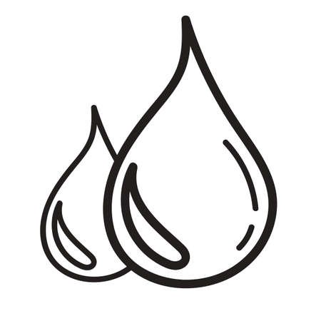 Капля контур на прозрачном фоне