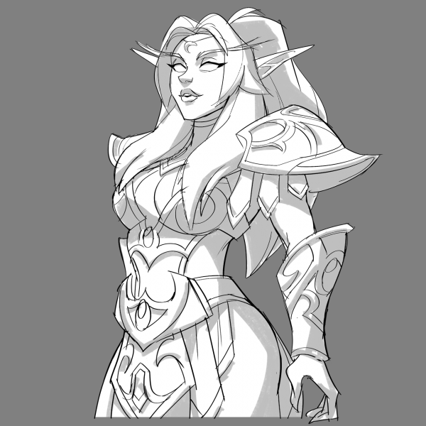 Скетчи wow ночные эльфы