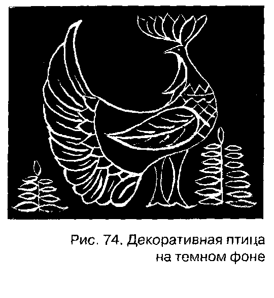 Орнамент контурная резьба