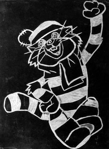 Чернолаковая резьба по дереву