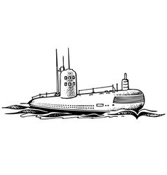 Подводная лодка раскраска