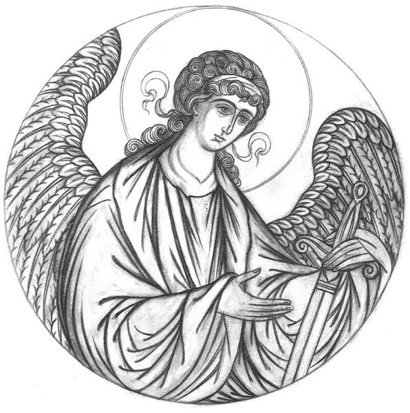 Прориси икон ангел Михаил