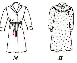 Модели ночной сорочки с цельнокроеным рукавом