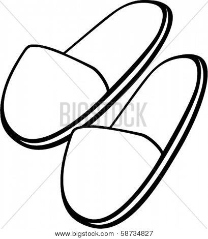 Черно белые тапочки для детей