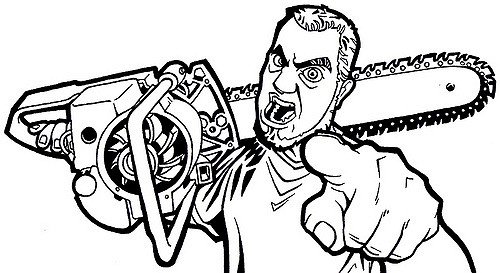 Бензопила эскиз