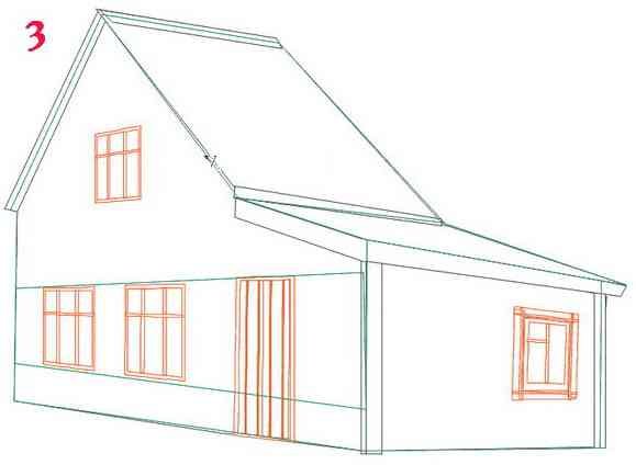 Дом карандашом