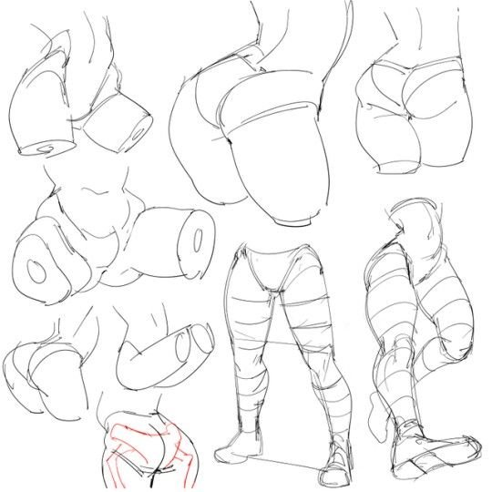 Референсы ягодиц мужских