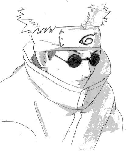 Шино Абураме карандашом