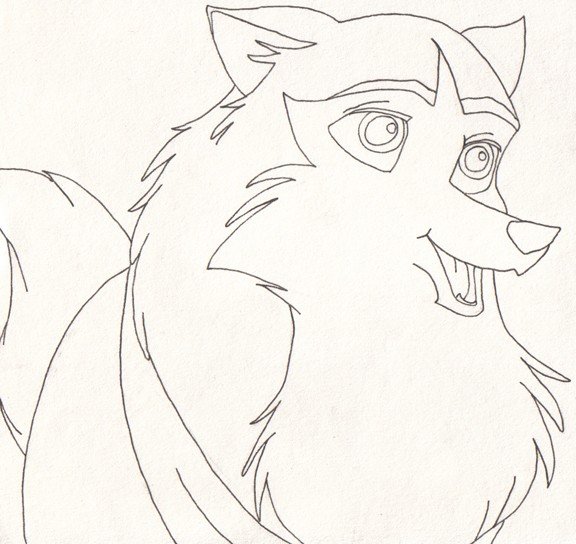 Рисовать Балто и джену