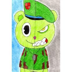 Happy Tree friends Флиппи зверь