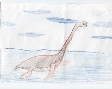 Рисовать плезиозавра поэтапно