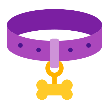 Собака в ошейнике вектор