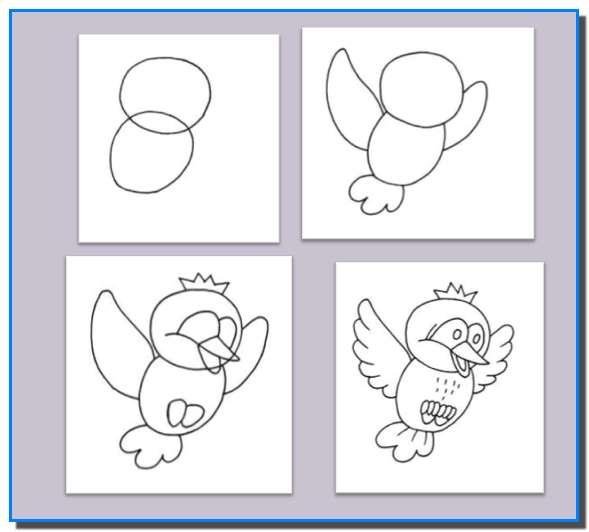 Рисуем сказочную лису поэтапно