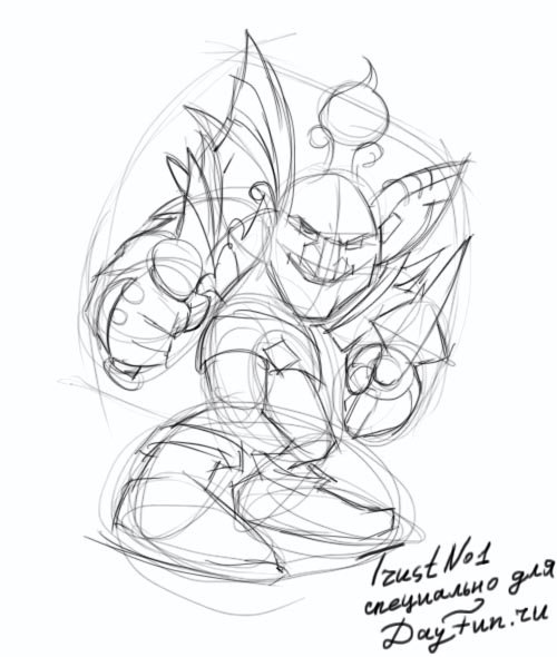 Нарисовать Гоблина карандашом