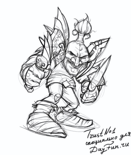 Гоблин карандашом