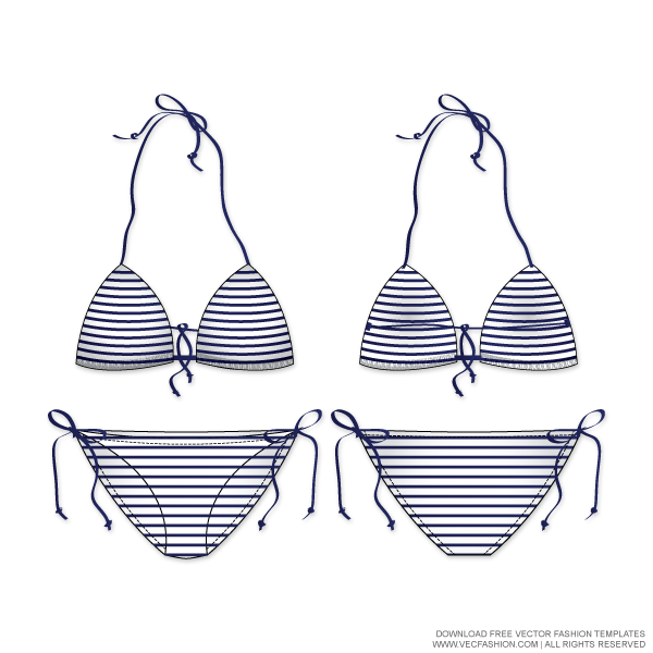 Купальник бикини рисунок