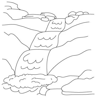 Ручей раскраска для детей